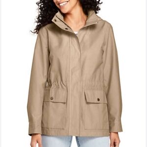 Lands' End Beige Hooded Jacket Size XS